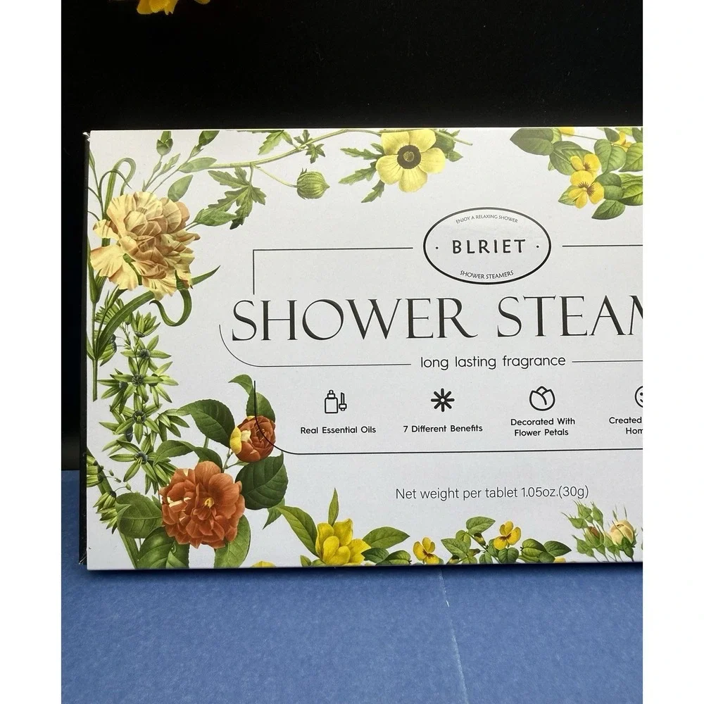 Shower Steamers Aromatherapy BLRIET 8 Pack New In Box. Individually Wrapped